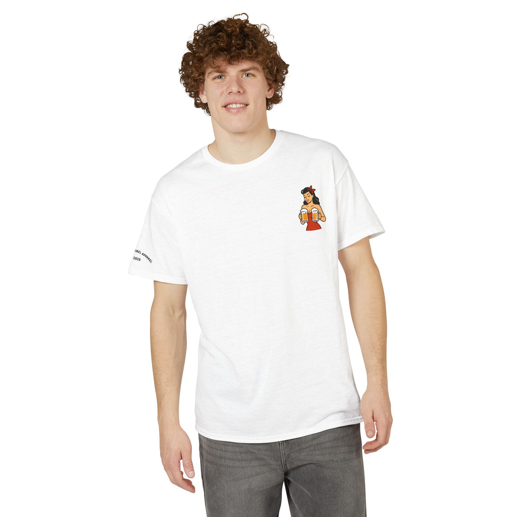 Pin-Up Girl Illustration T-Shirt