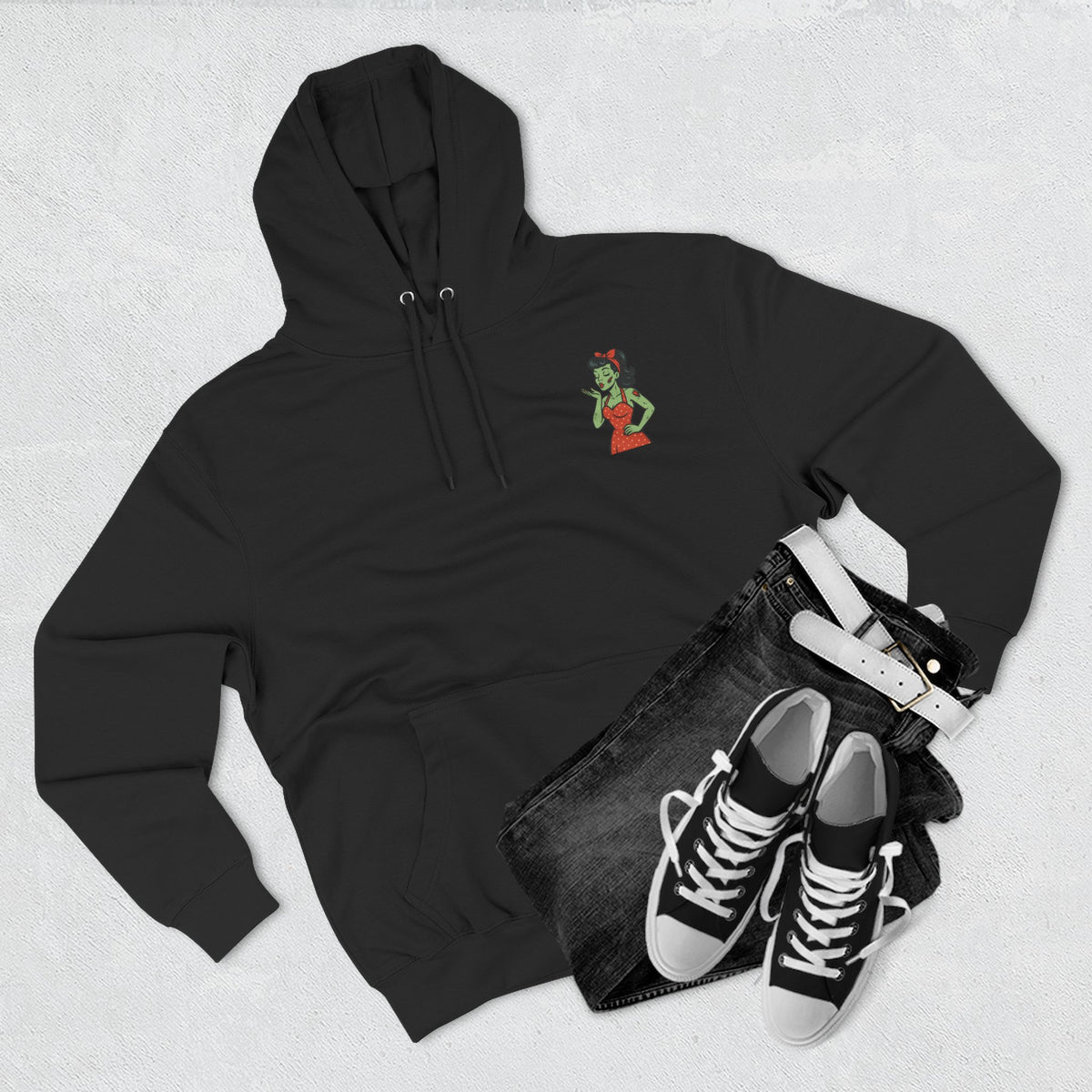 Zombie Pin-Up Girl Hoodie