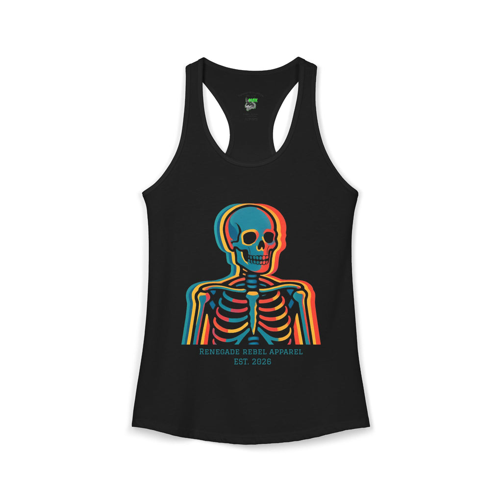 Color Skeleton Racerback Tank