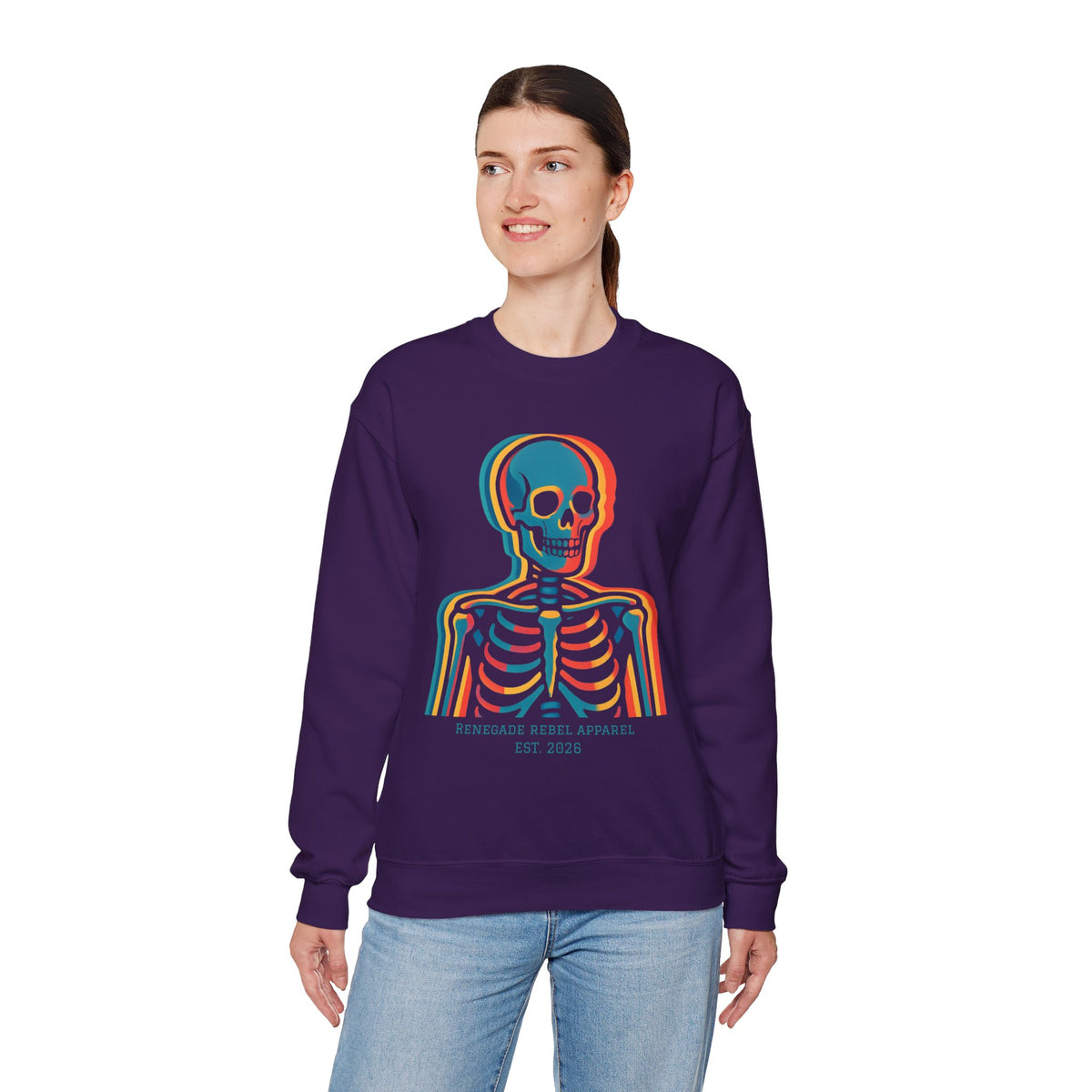 Color Skeleton Crewneck