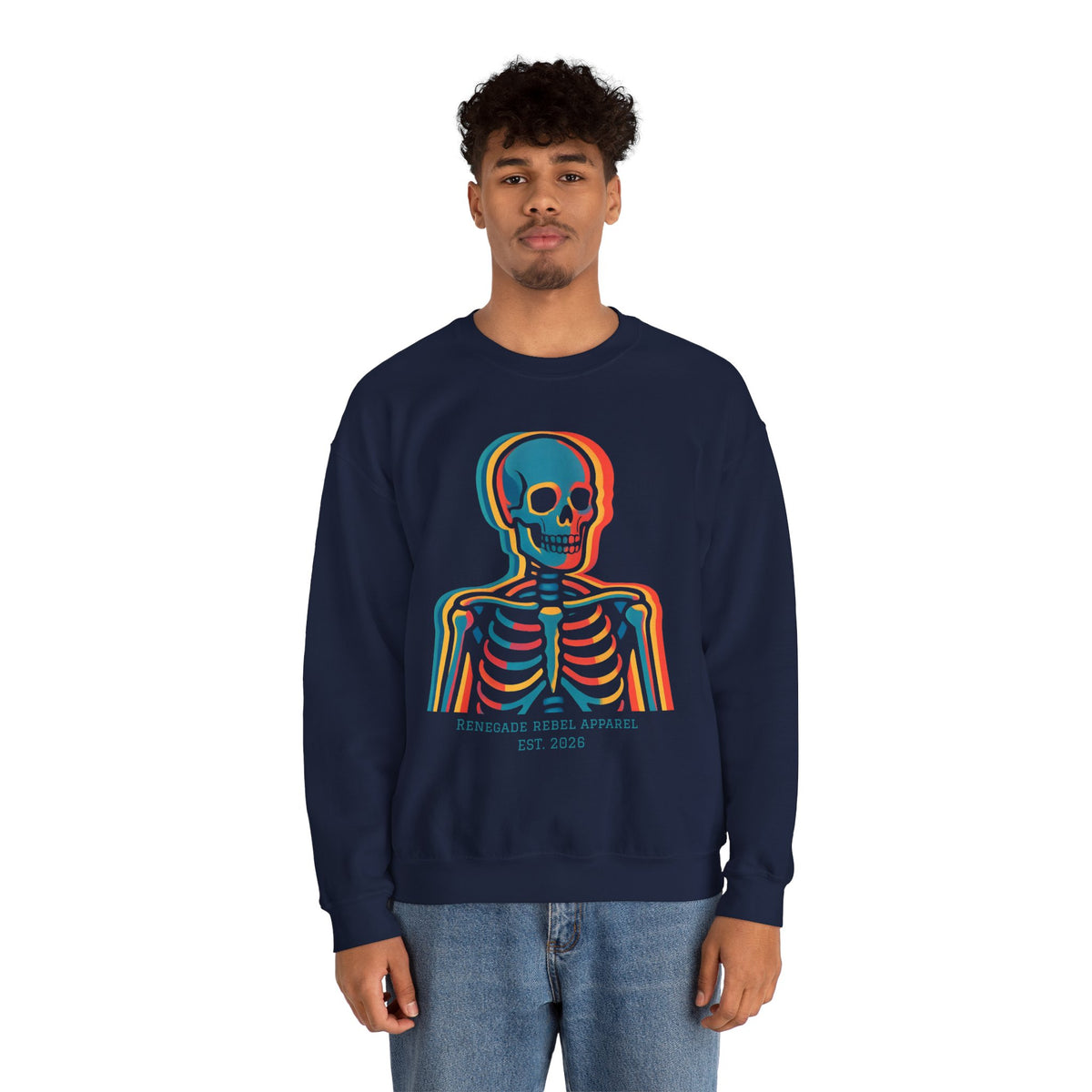 Color Skeleton Crewneck