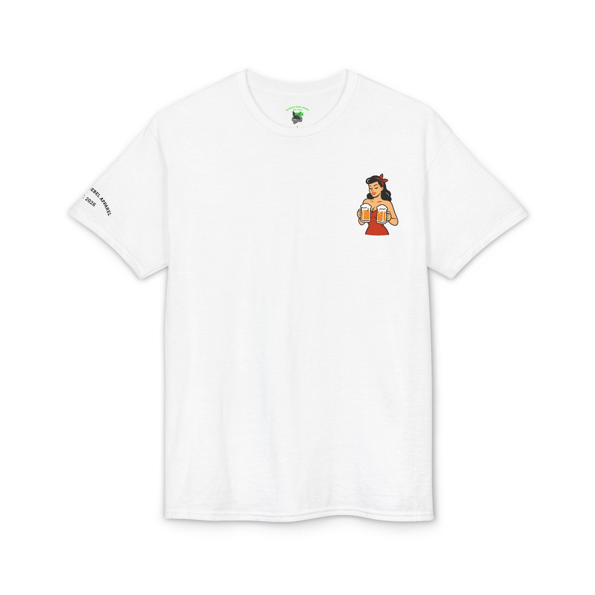 Pin-Up Girl Illustration T-Shirt