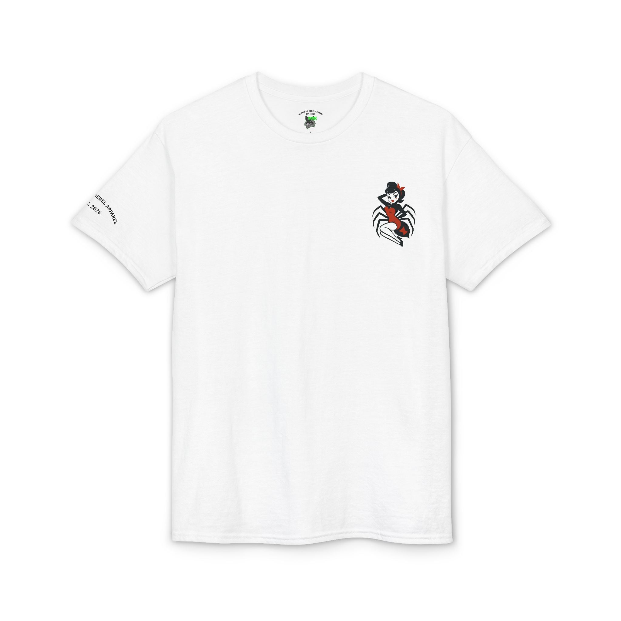 Pin Up Spider Girl Graphic Tee