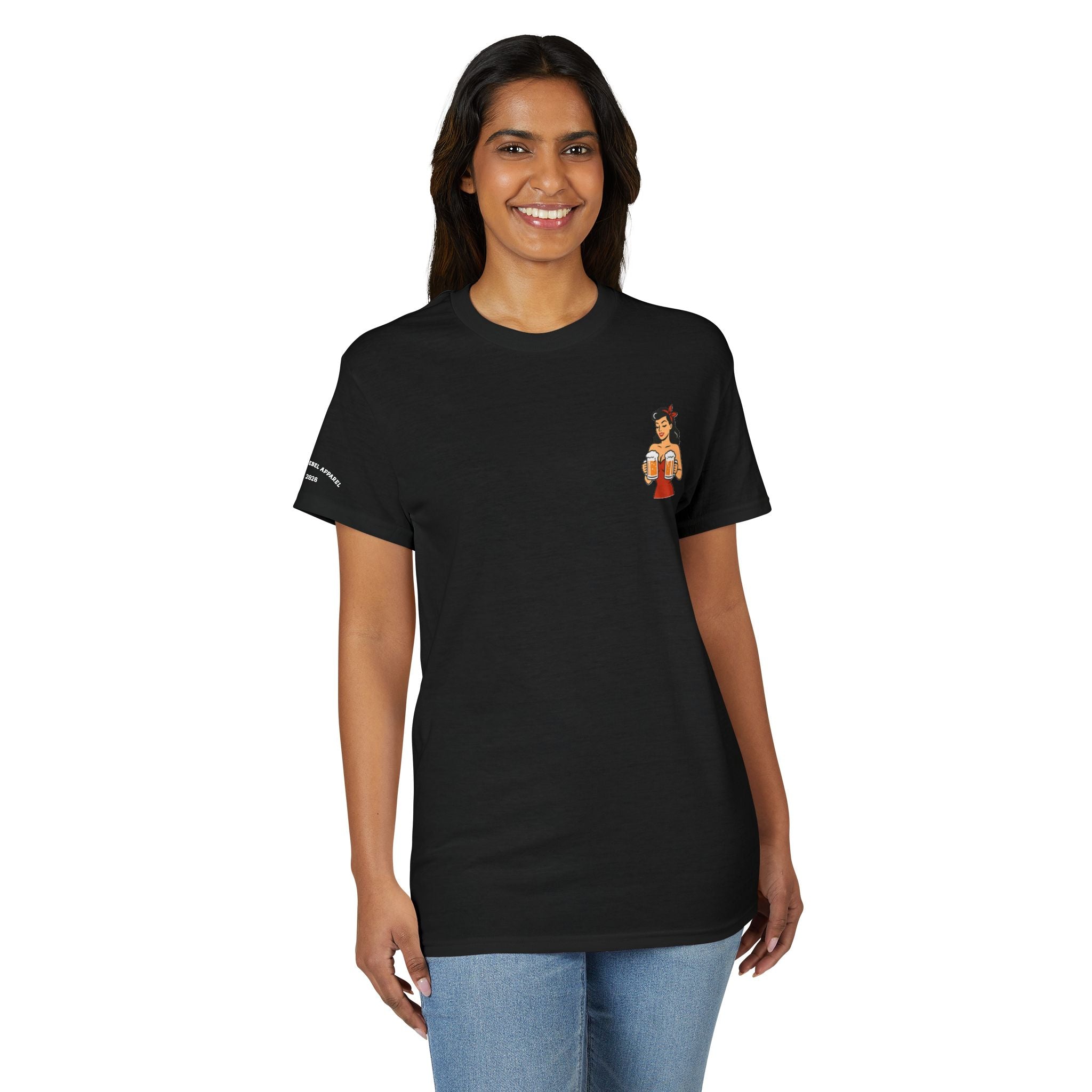 Pin-Up Girl Illustration T-Shirt