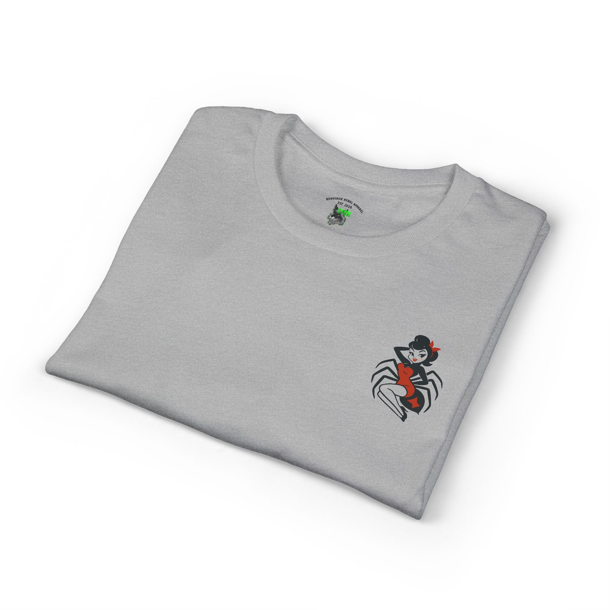 Pin Up Spider Girl Graphic Tee