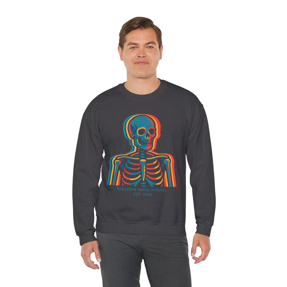 Color Skeleton Crewneck
