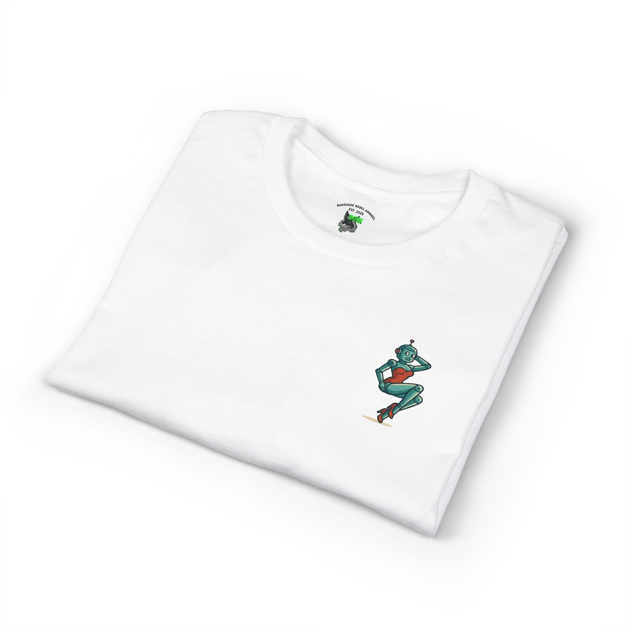 Pin up Robot Graphic Tee