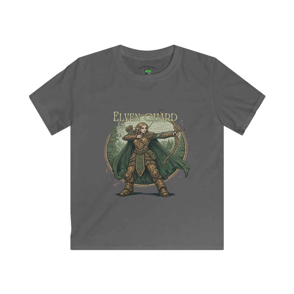 Kids Tee — "Elven Guard" Fantasy Archer Graphic Shirt