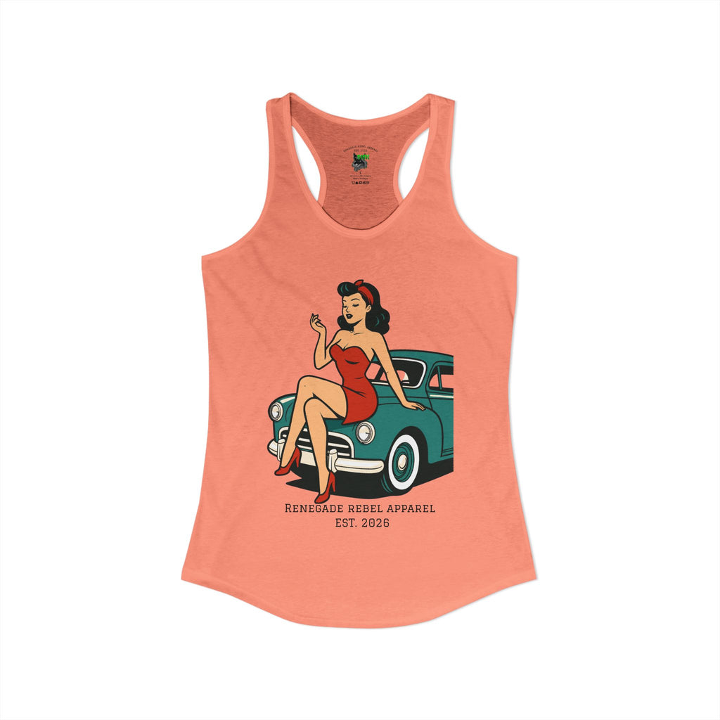 Pin Up Car Racerback Tank