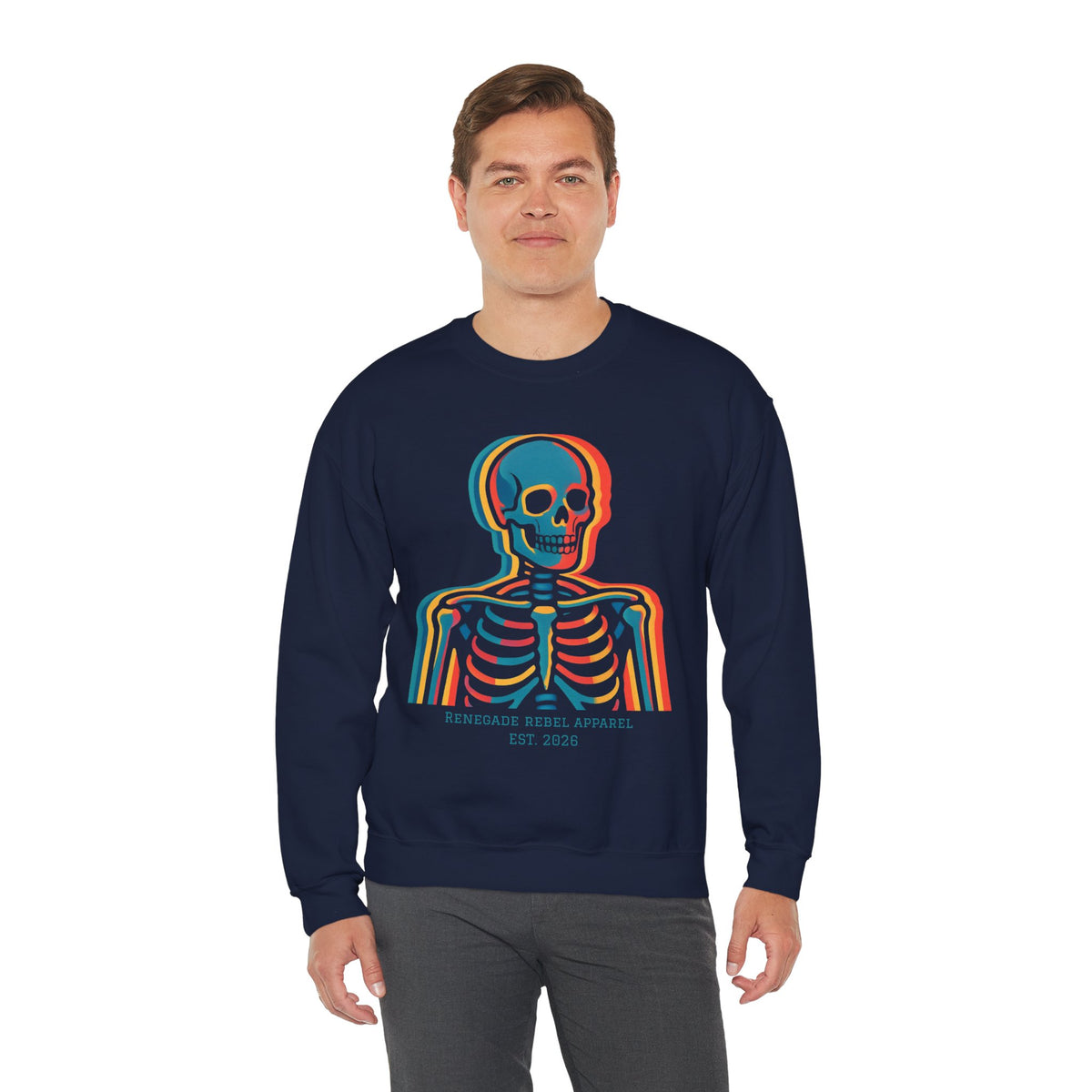 Color Skeleton Crewneck