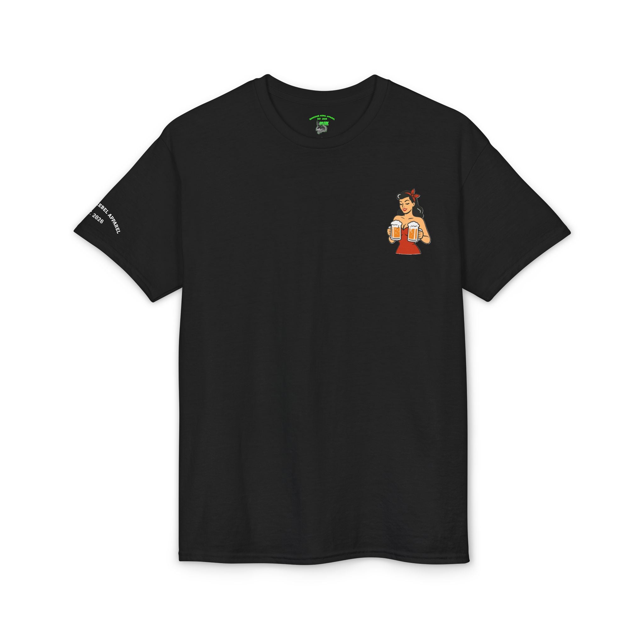 Pin-Up Girl Illustration T-Shirt