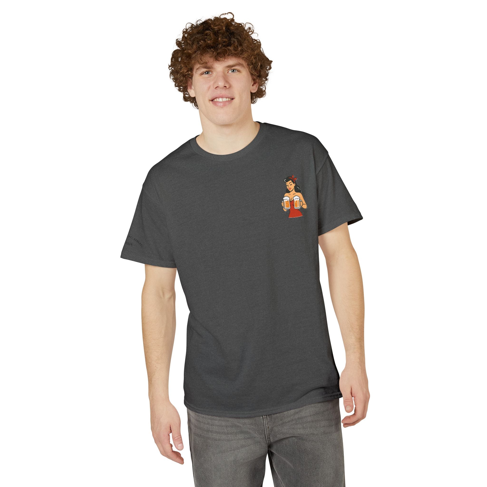 Pin-Up Girl Illustration T-Shirt