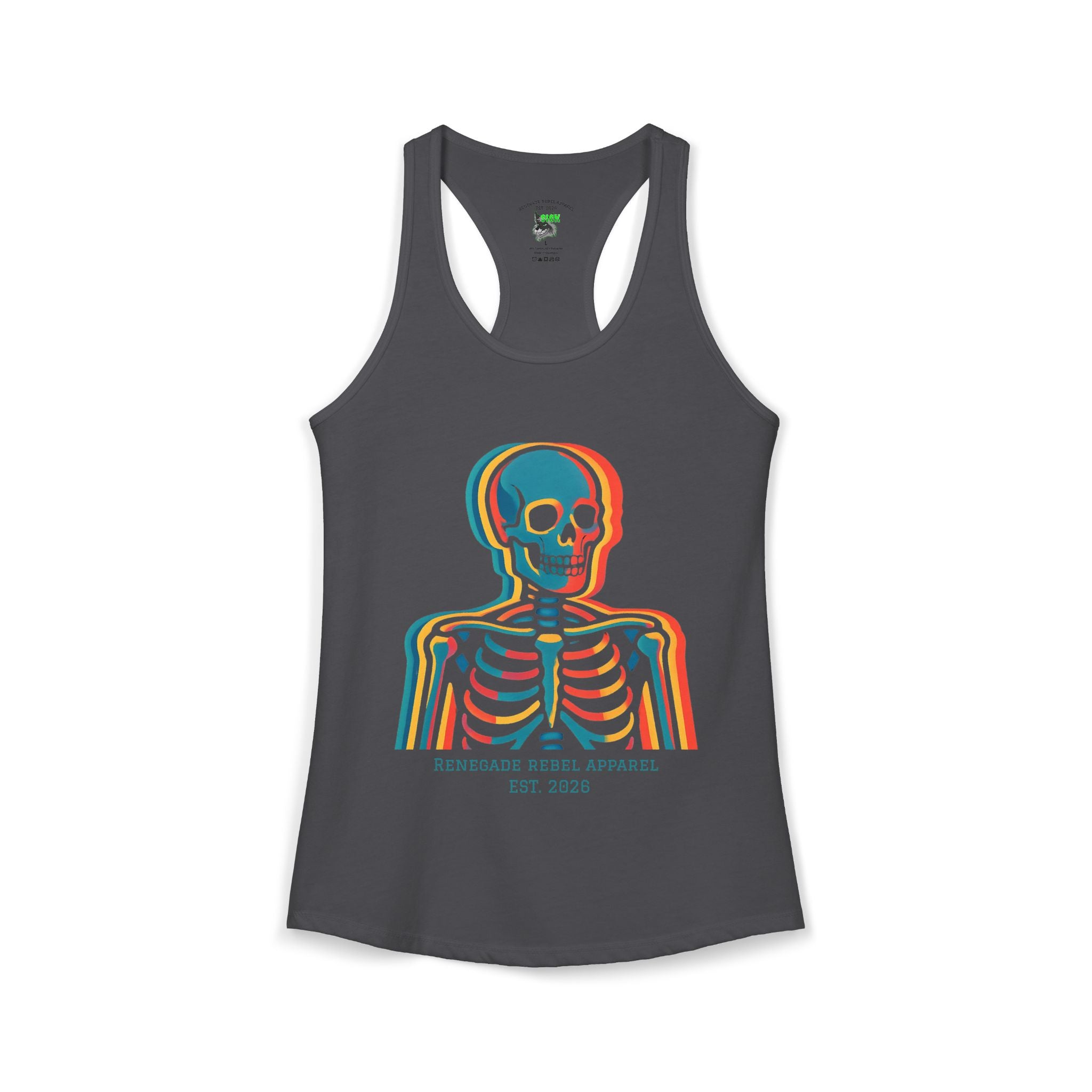 Color Skeleton Racerback Tank