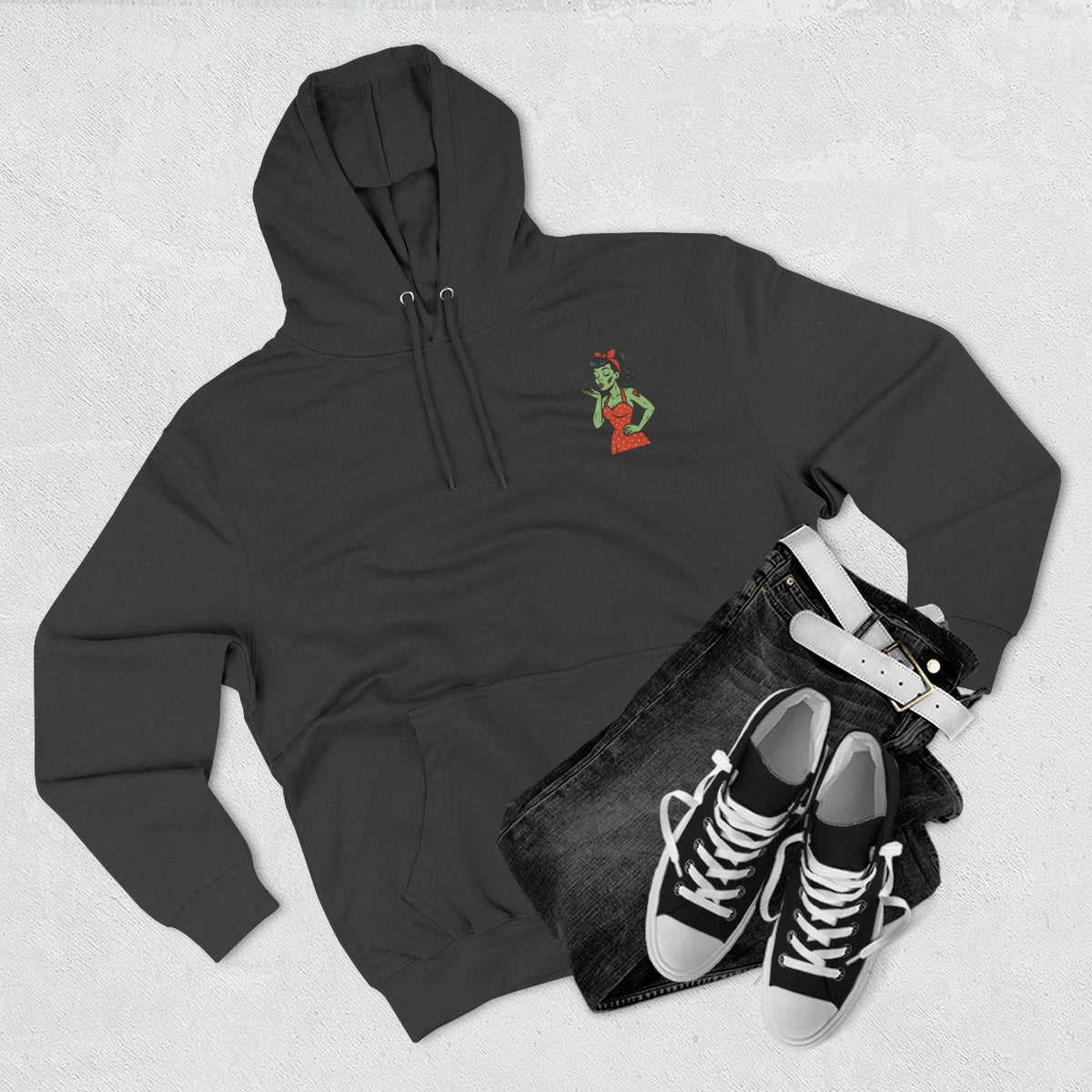 Zombie Pin-Up Girl Hoodie