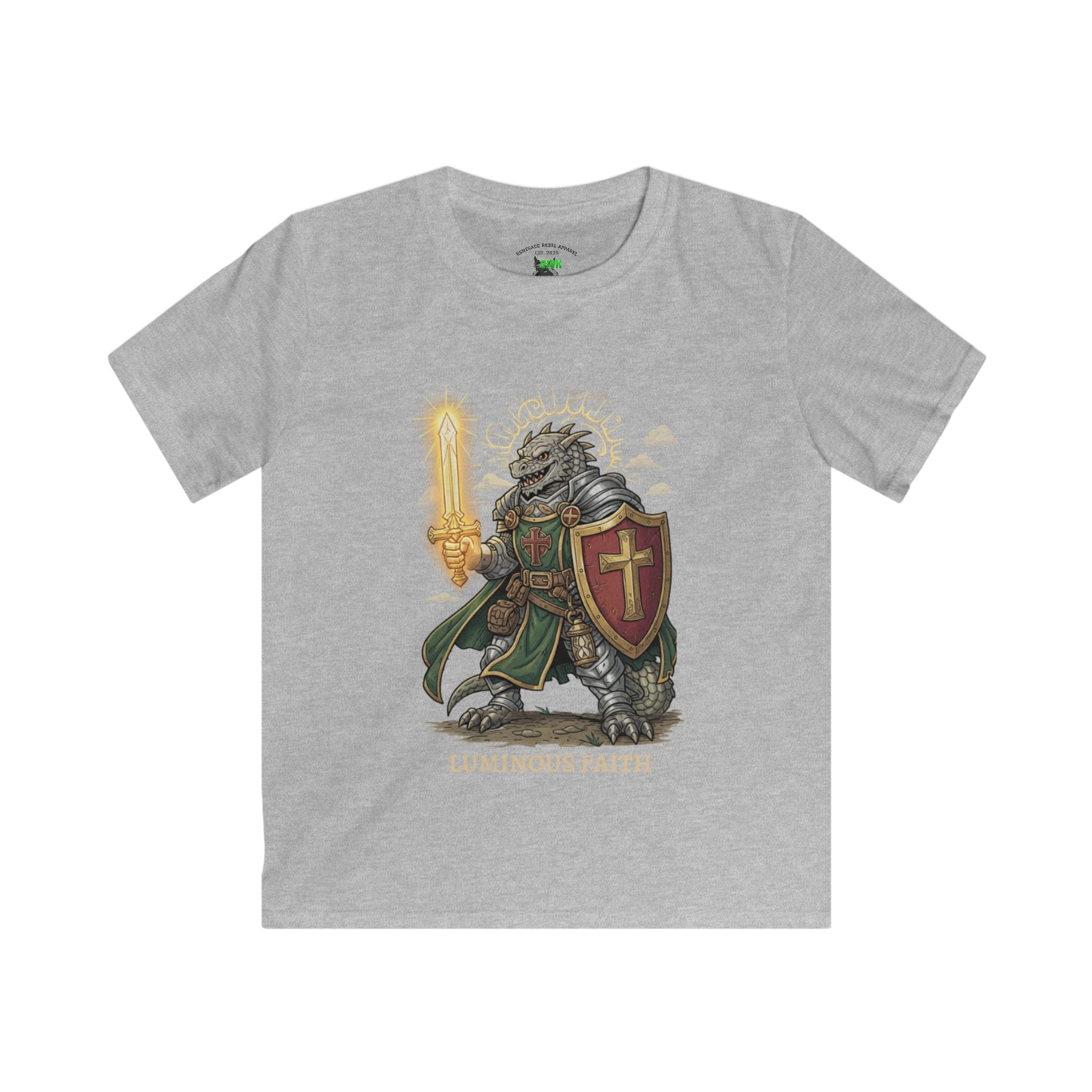 Kids Luminous Faith Dragon Paladin T-Shirt