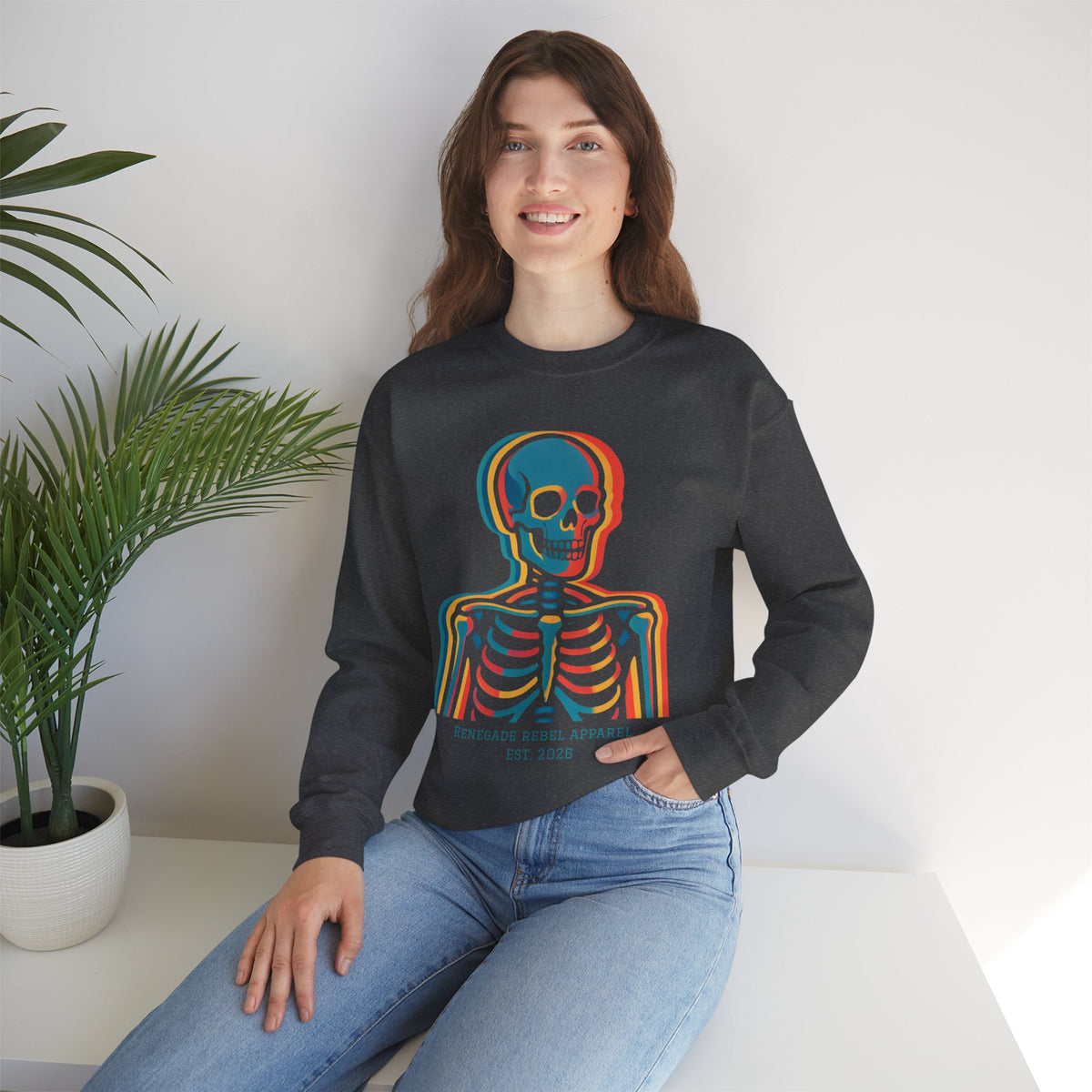 Color Skeleton Crewneck