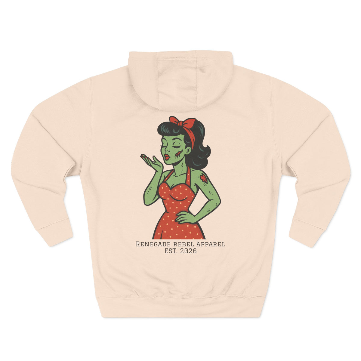 Zombie Pin-Up Girl Hoodie