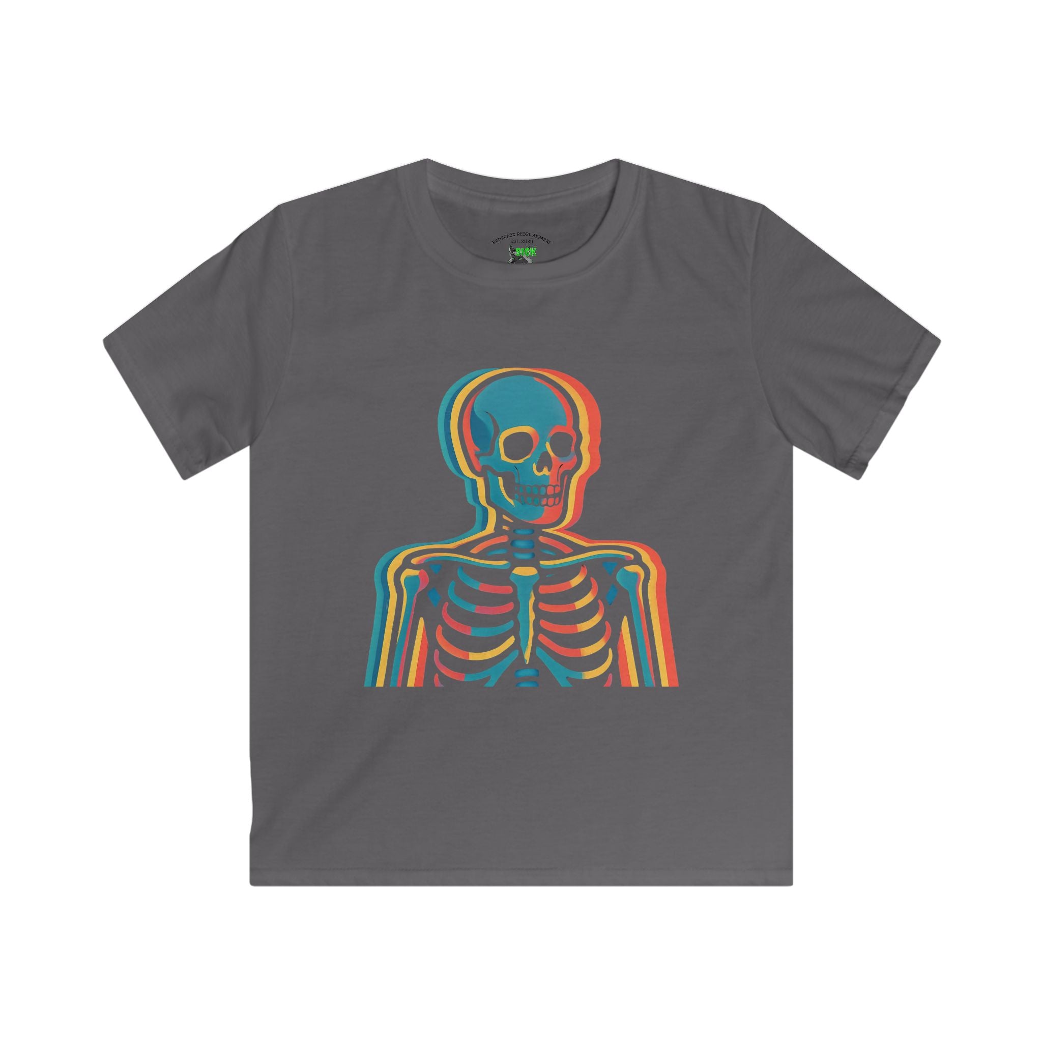 Kids Color Skeleton T-Shirt