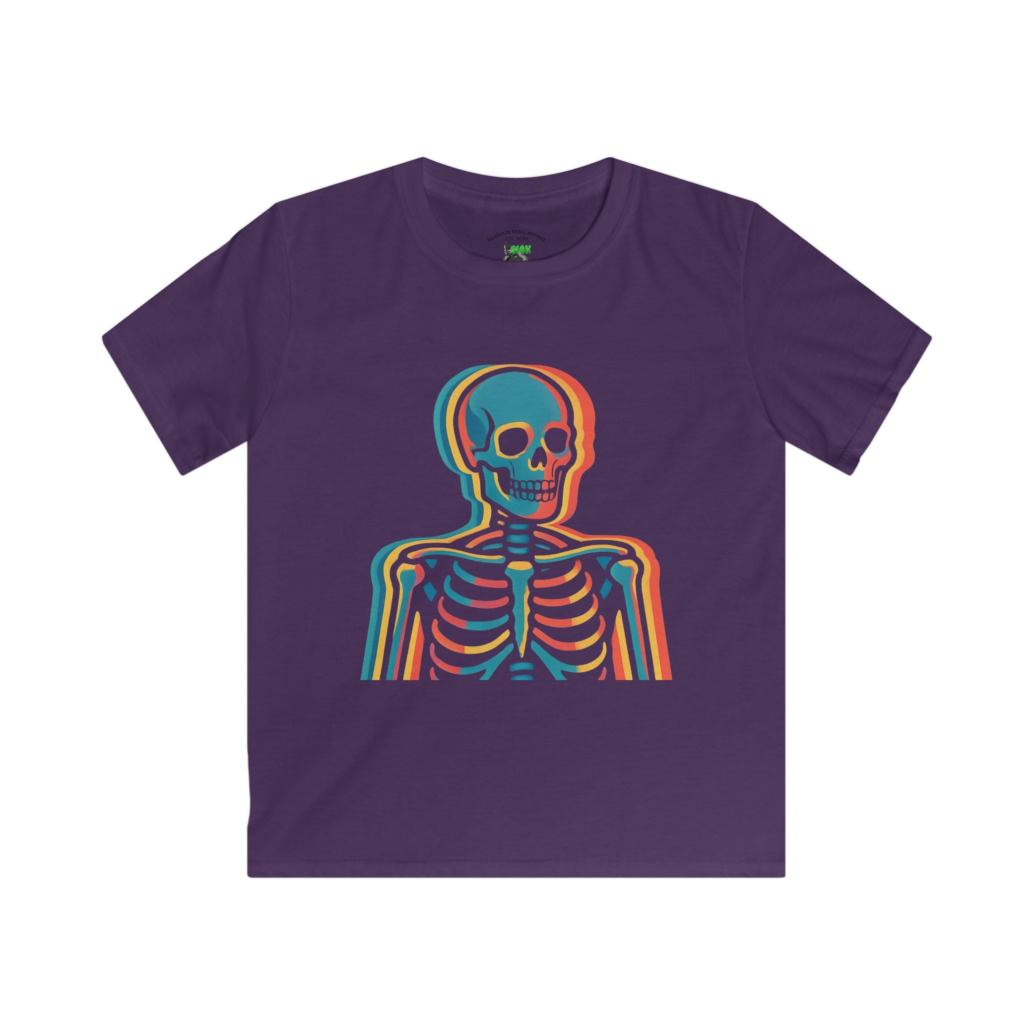 Kids Color Skeleton T-Shirt
