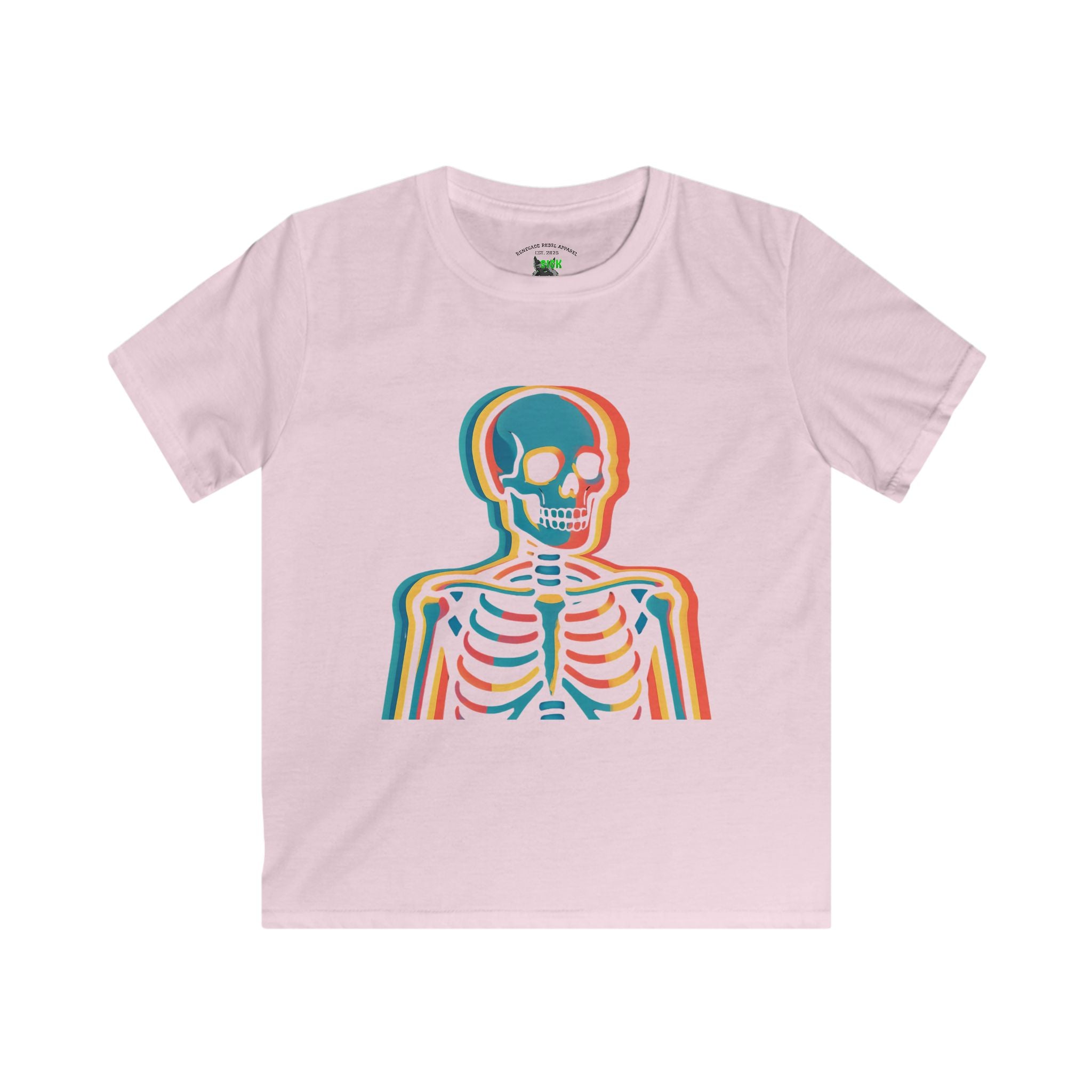 Kids Color Skeleton T-Shirt