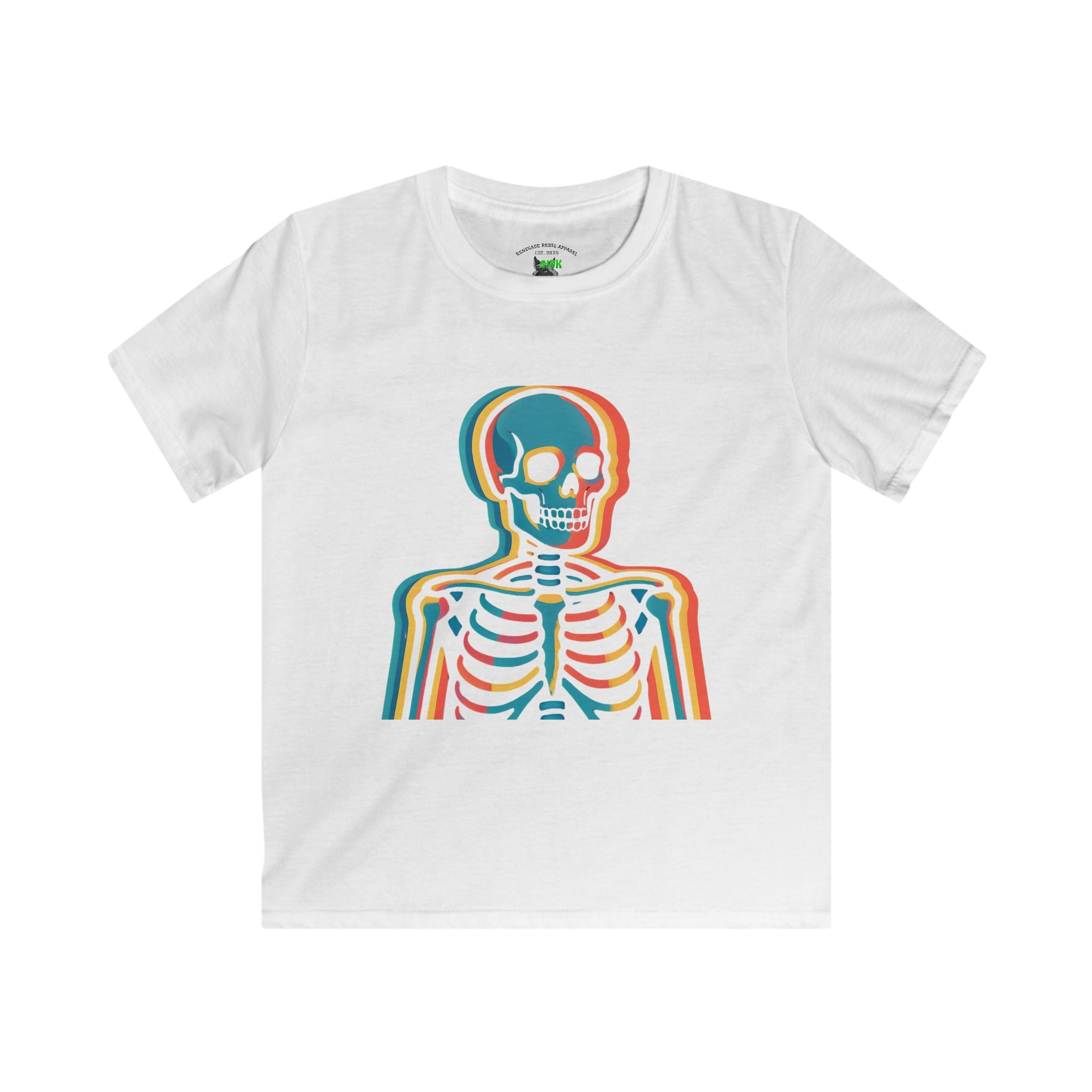 Kids Color Skeleton T-Shirt