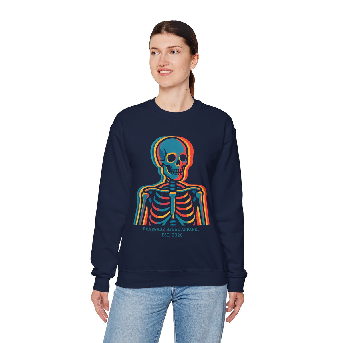 Color Skeleton Crewneck