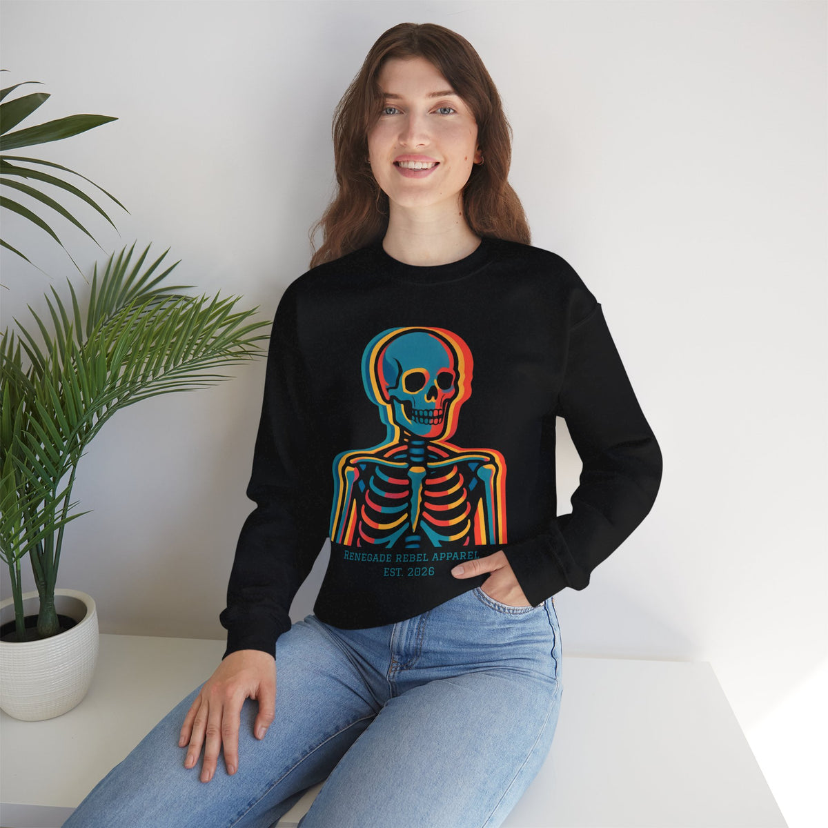 Color Skeleton Crewneck