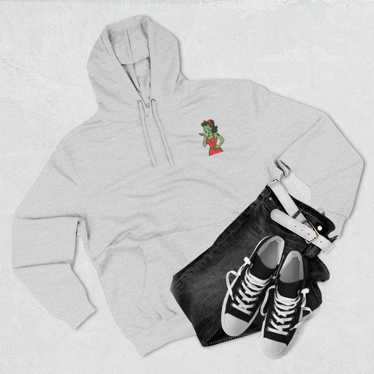 Zombie Pin-Up Girl Hoodie