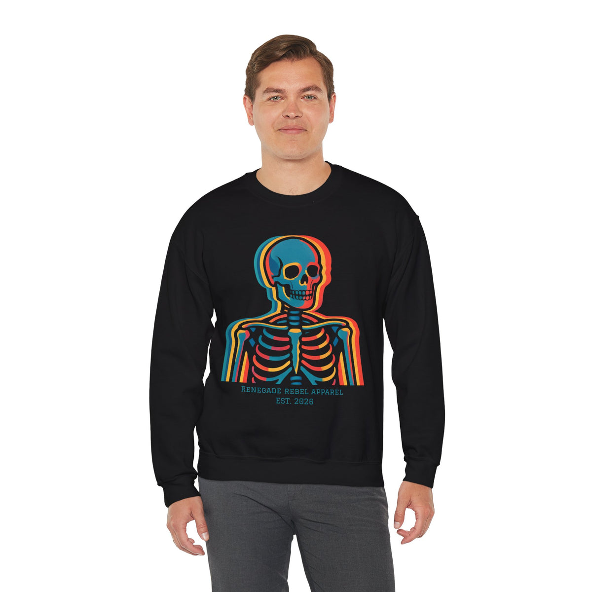 Color Skeleton Crewneck