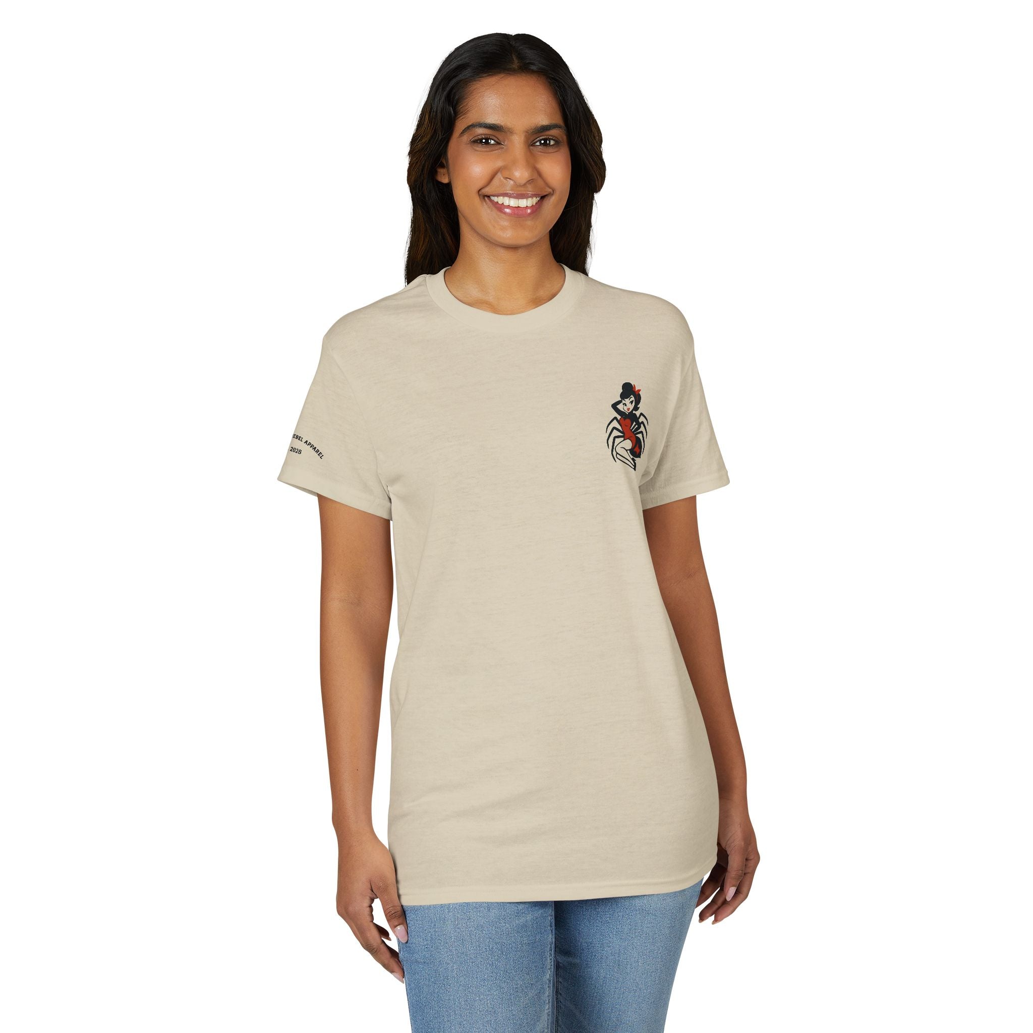 Pin Up Spider Girl Graphic Tee