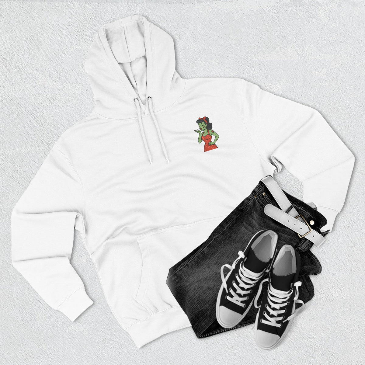 Zombie Pin-Up Girl Hoodie