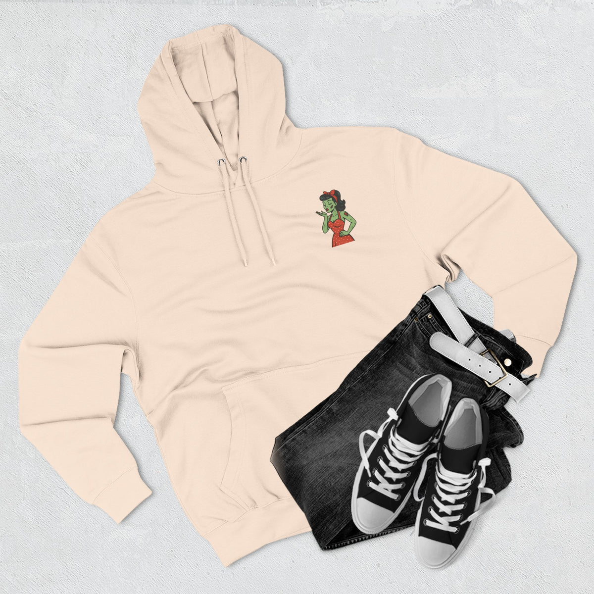 Zombie Pin-Up Girl Hoodie