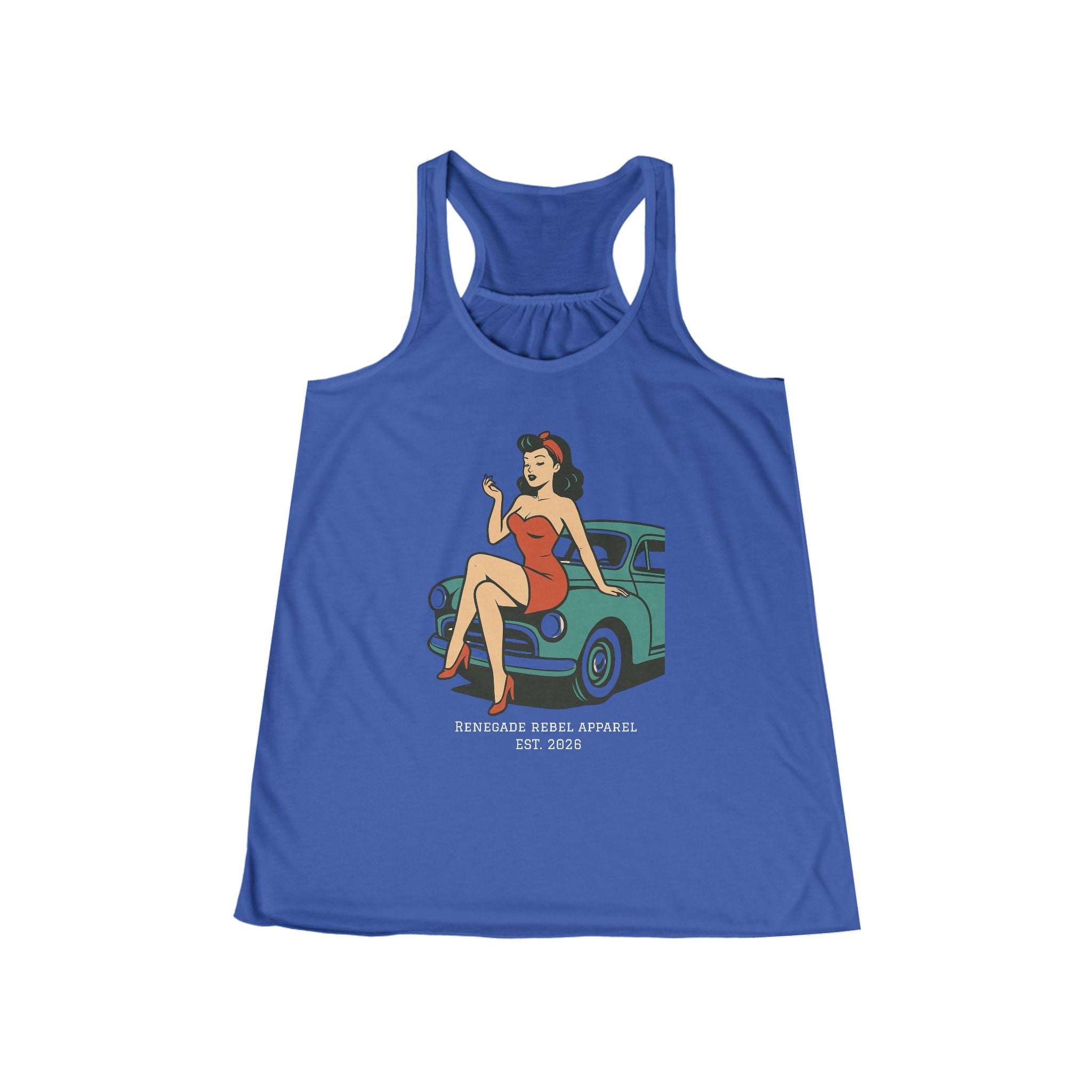 Pin Up Car Racerback Top