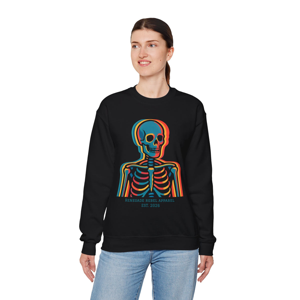 Color Skeleton Crewneck
