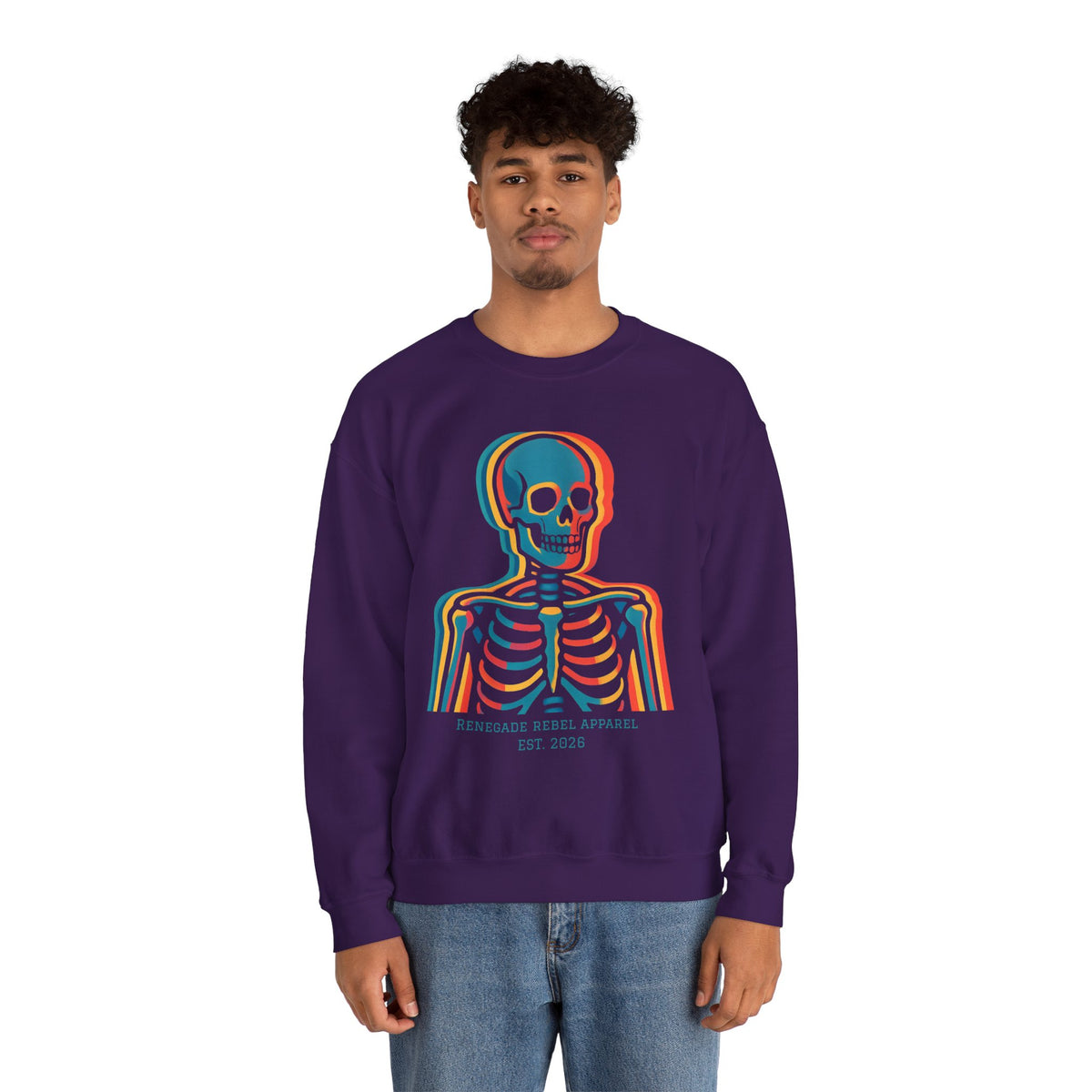 Color Skeleton Crewneck